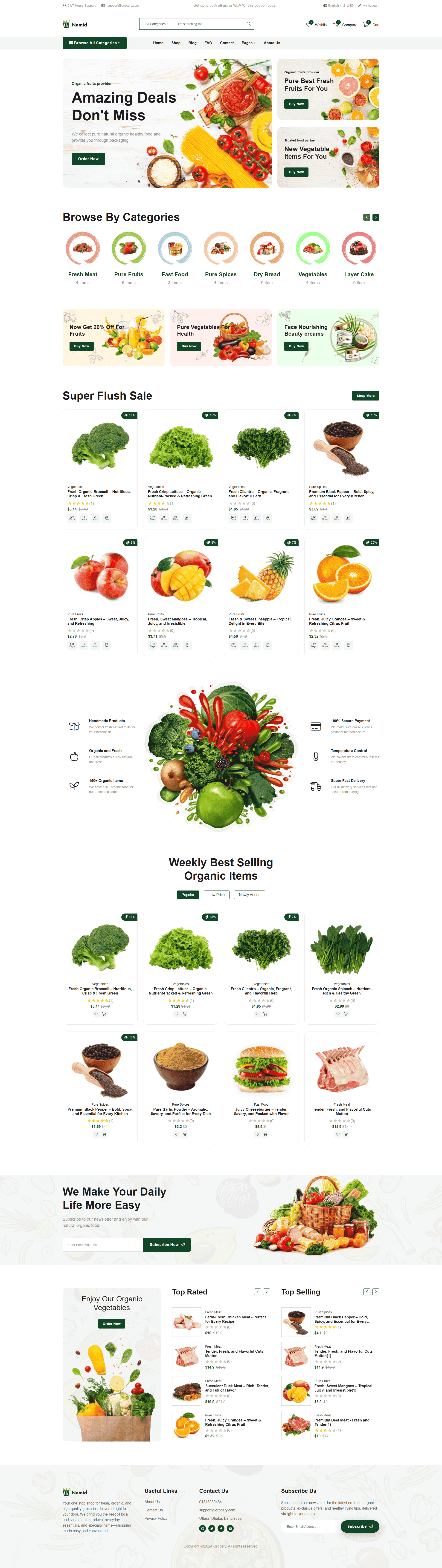 Market Teması E-ticaret Sitesi